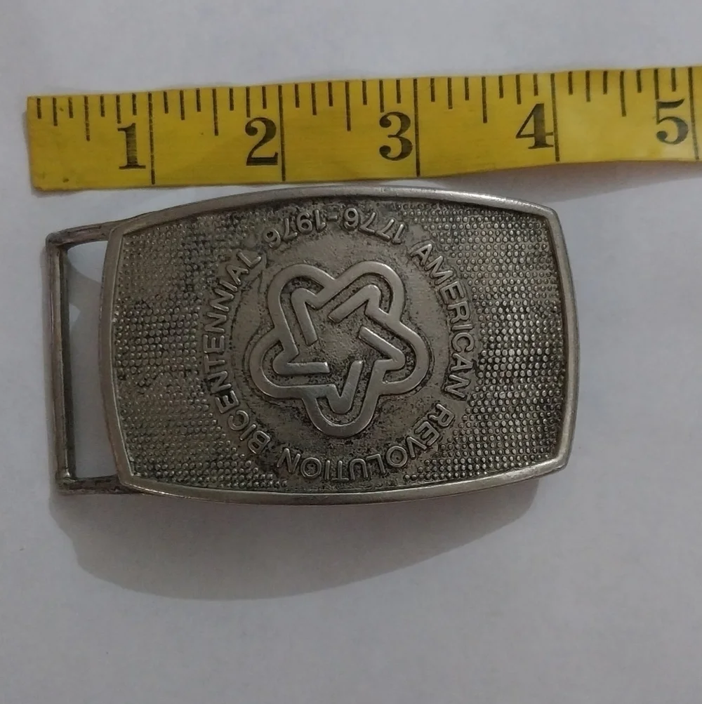Vintage belt buckle American revolution bicentennial